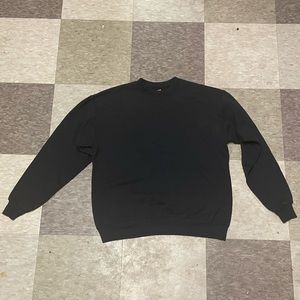 Black Hanes Mens Crewneck